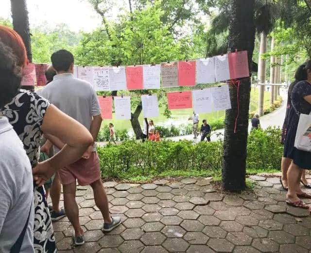 天河公园相亲角,大爷大妈唱主角 天河公园相亲角,大爷大妈唱主角