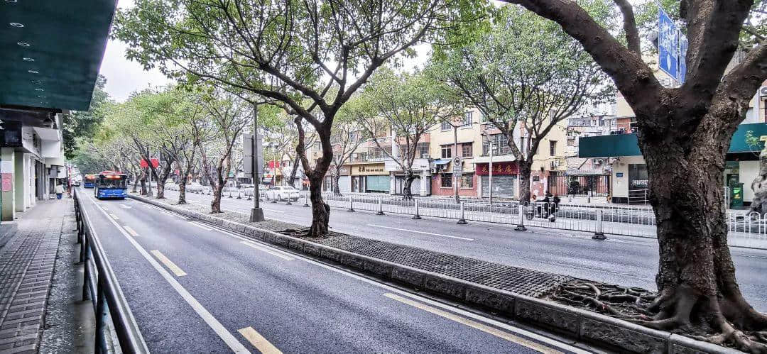 情人节的广州街头,没有情人 情人节的广州街头,没有情人