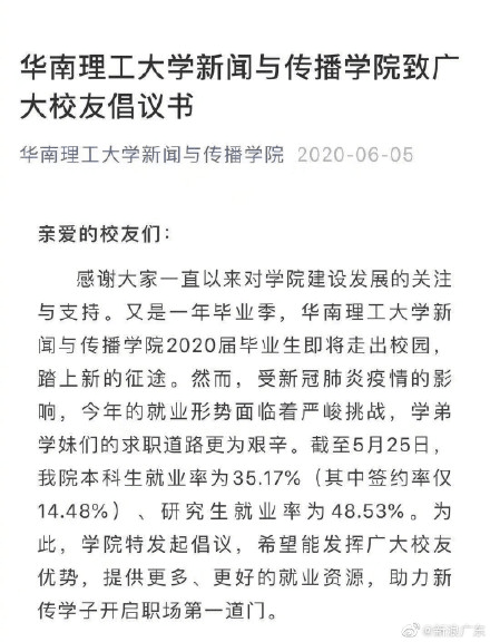 疫情下的广州高校就业率,连注水都有心无力 疫情下的广州高校就业率,连注水都有心无力
