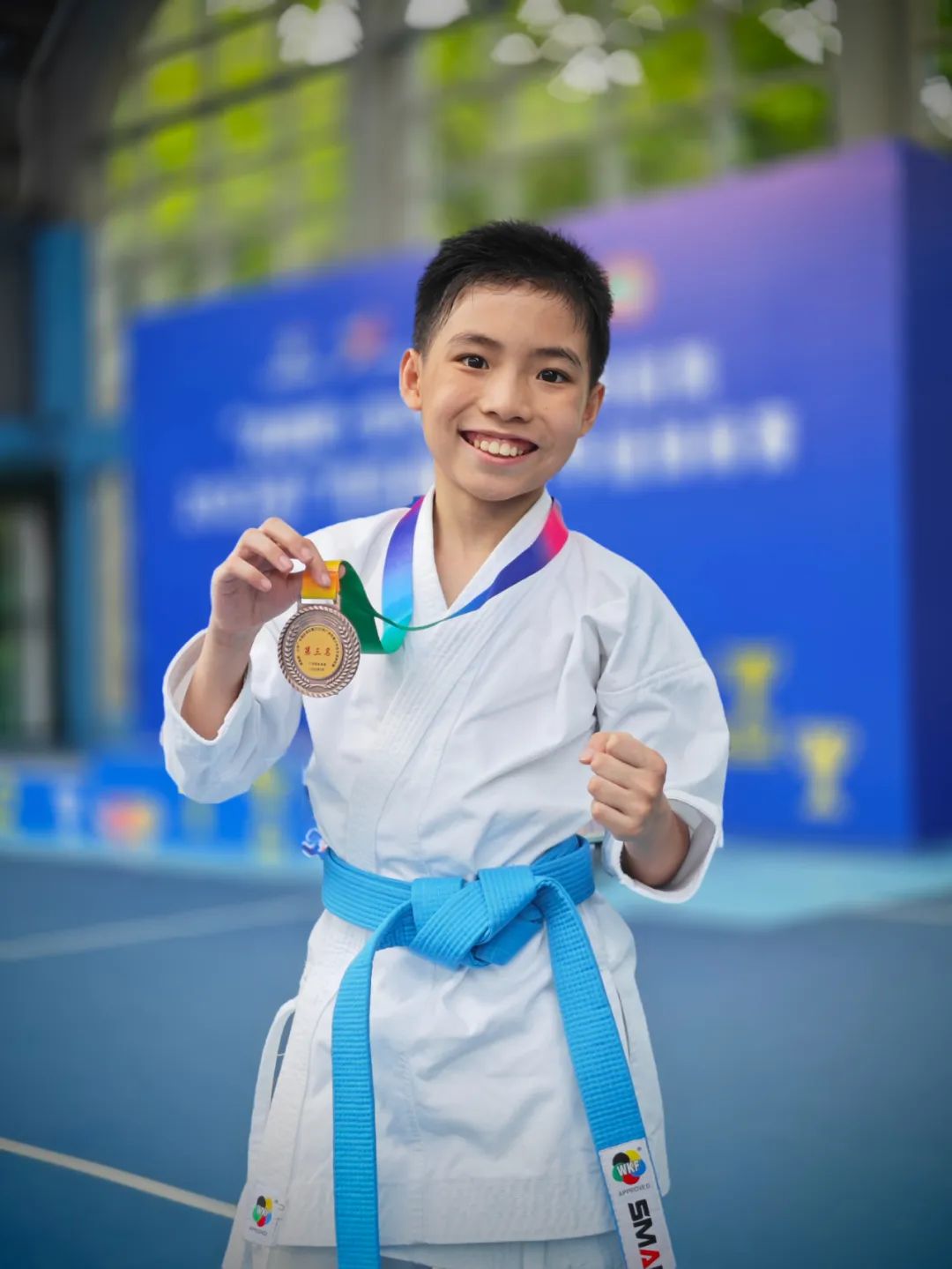 ▲ 获得铜牌后强颜欢笑的劳河马