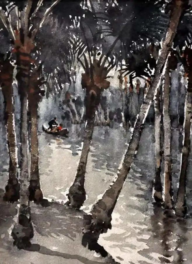 从一幅荔枝湾风景版画说起 || 荔人行