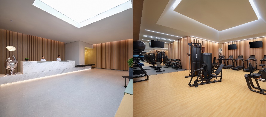 A split screen of a gym AI-generated content may be incorrect.