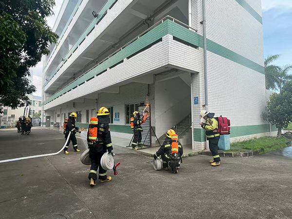 练为战——中山南朗消防深入辖区重点单位开展大消防安全演练