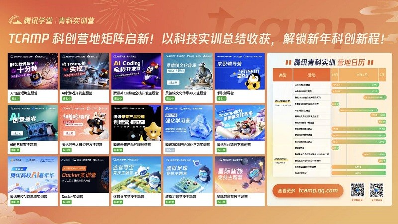 TCAMP 科创营地矩阵启新！以科技实训总结收获，解锁新年新程！