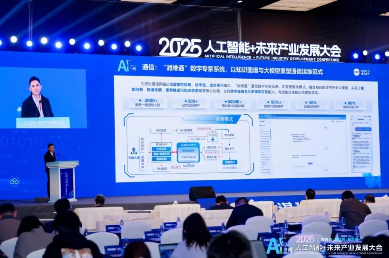 共启AI未来!润建股份精彩亮相2025人工智能+未来产业发展大会