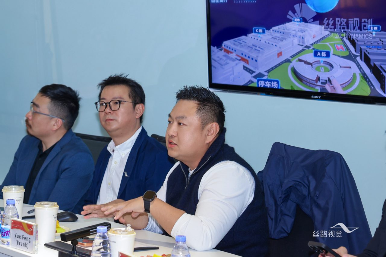 科威特商务代表团到访丝路视觉，深度考察数字孪生技术应用