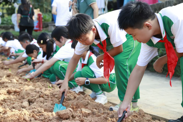 农耕科普进校园天河儿童公园与吉山小学共筑劳动教育新课堂