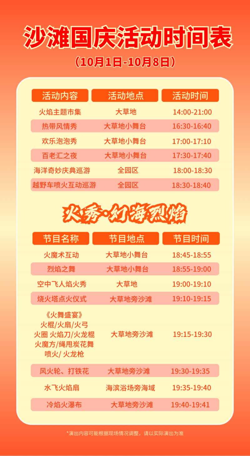 深圳国庆出游新地标!小梅沙海洋世界双园联动,开启“海与火”狂欢模式