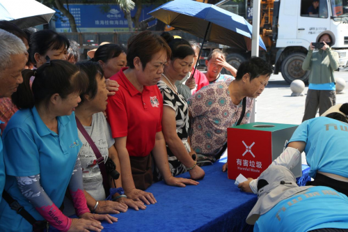 桂山镇举办分类校园行,绿色我先行主题活动