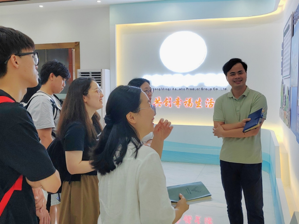 解码明基水产,助力县域水产品质升级——广财大百千万突击团实地走访明基水产集团