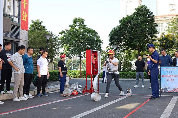 中山翠亨新区(南朗街道)开展第九届消防技能比武竞赛