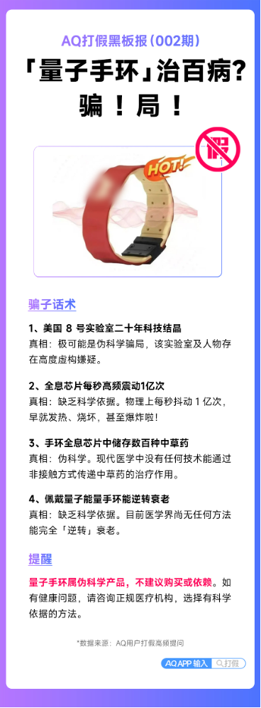 量子手环号称让植物人苏醒,AQ:假的!淘宝:下架!